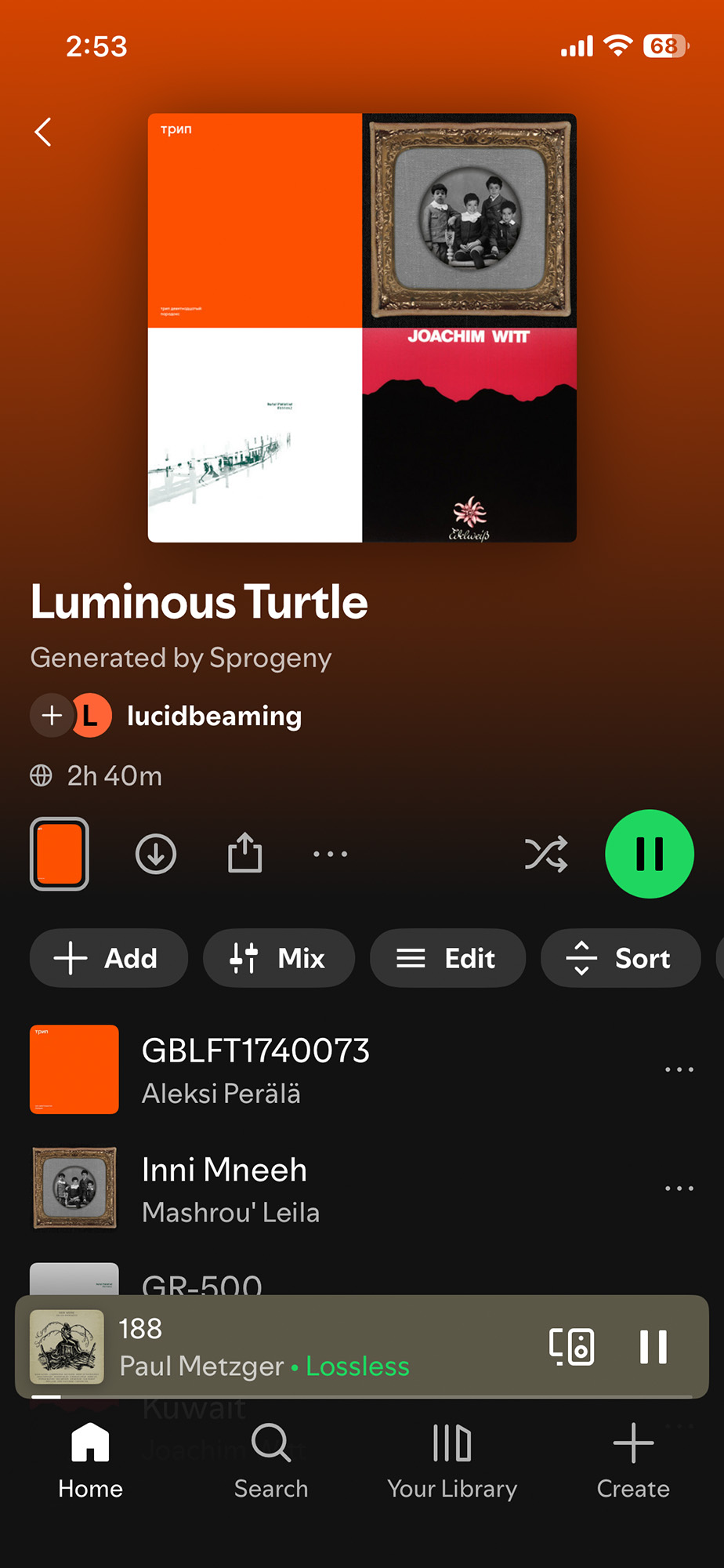 Share your playlist